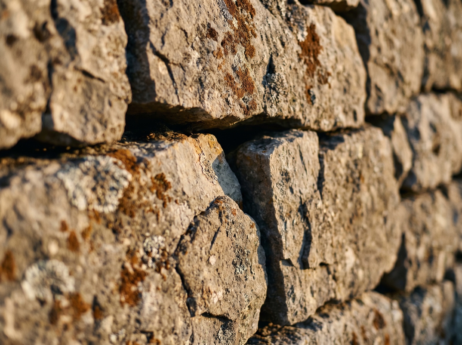 Local Fieldstone, Gathered on site, across the island